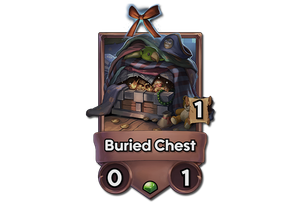The card Buried Chest, slightly desaturated