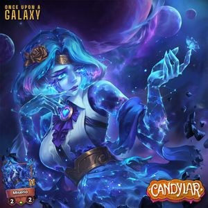 a crying space goddess in her constellation