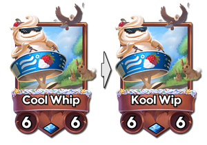 Cool Whip is now Kool Wip