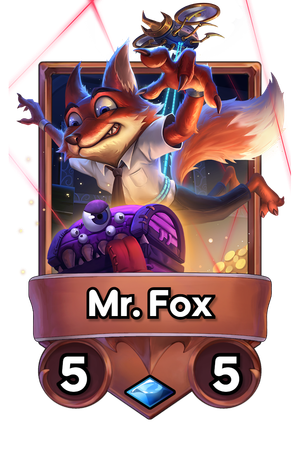 A Mr Fox card.