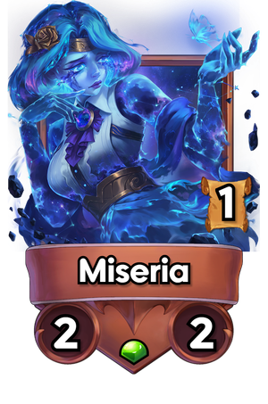 A Miseria card.
