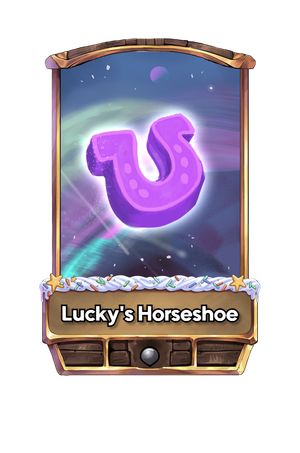 A Lucky's Horseshoe card.