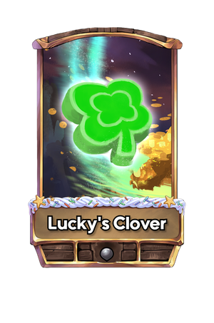 A Lucky's Clover card.