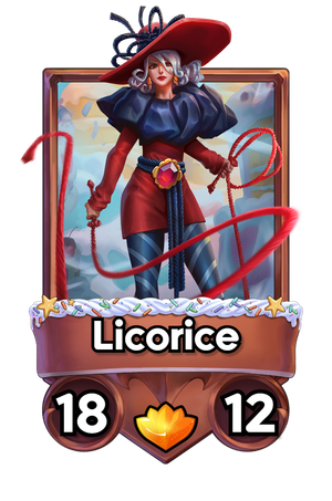 A Licorice card.