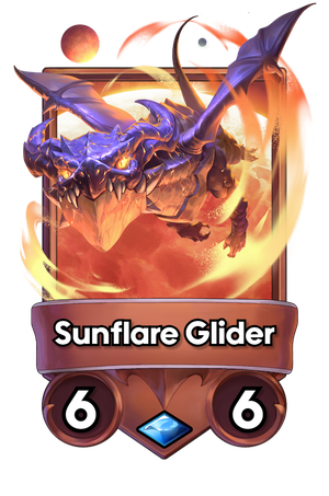 A Sunflare Glider card.