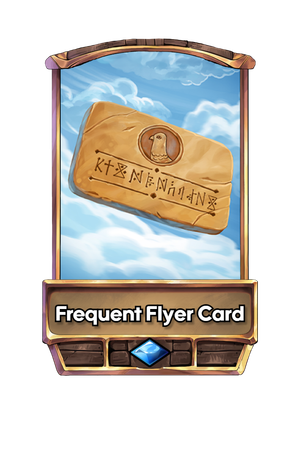 A Frequent Flyer Card card.