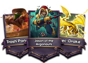 Trash Panda, Jason of the Argonaut and Elect-drake alt arts are leaving the store.